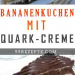 Bananenkuchen mit Quark-Creme
