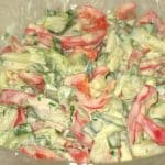 paprika gurken salat mit joghurt