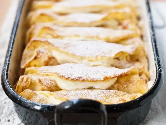 pfannkuchen mit quarkfüllung überbacken