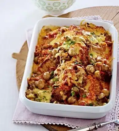 überbackene putenschnitzel vom blech