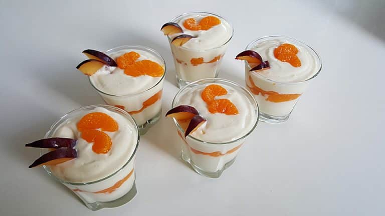 Schnelles Mandarinen – Quark – Dessert