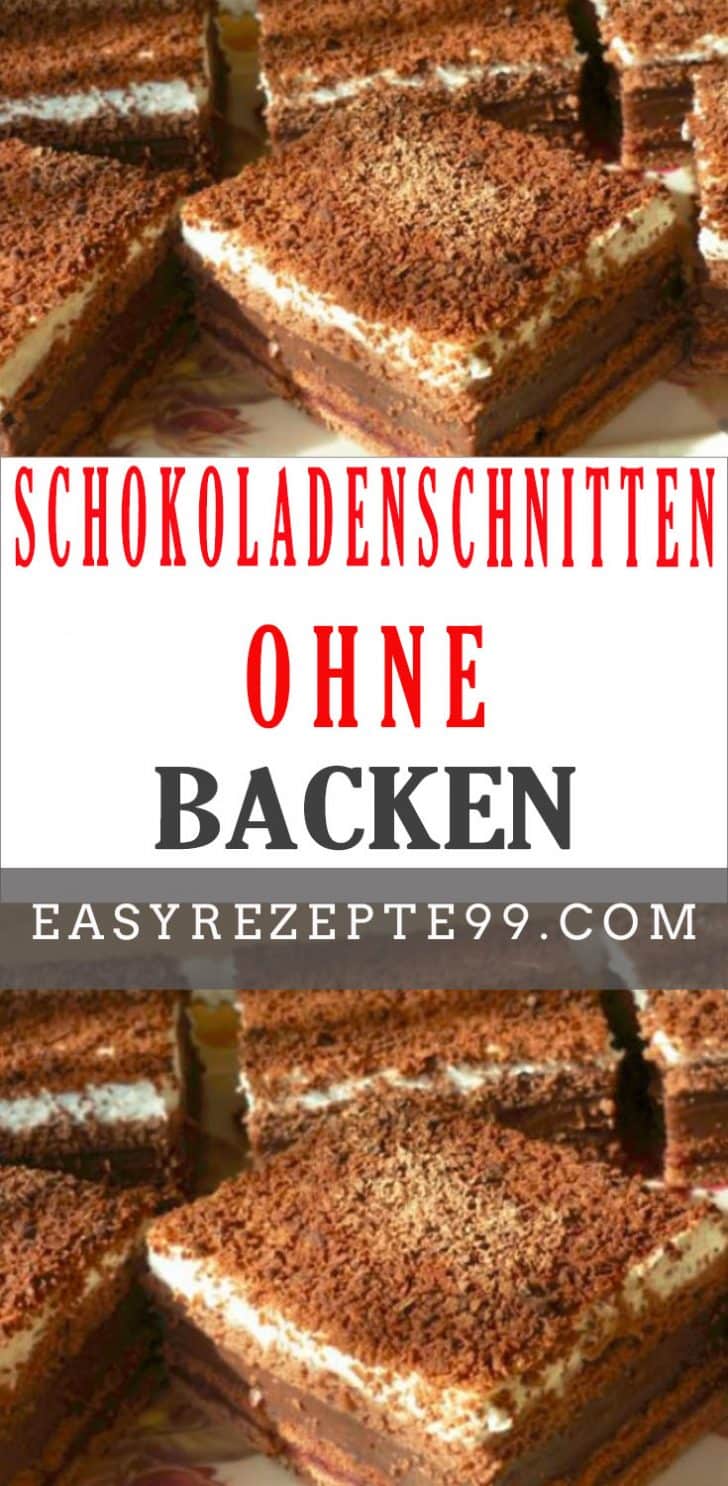 Schokoladenschnitten ohne Backen - Gesundmutter