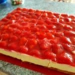 erdbeerkuchen pudding schmand