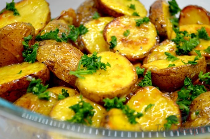Backkartoffeln mit französischer Soße
