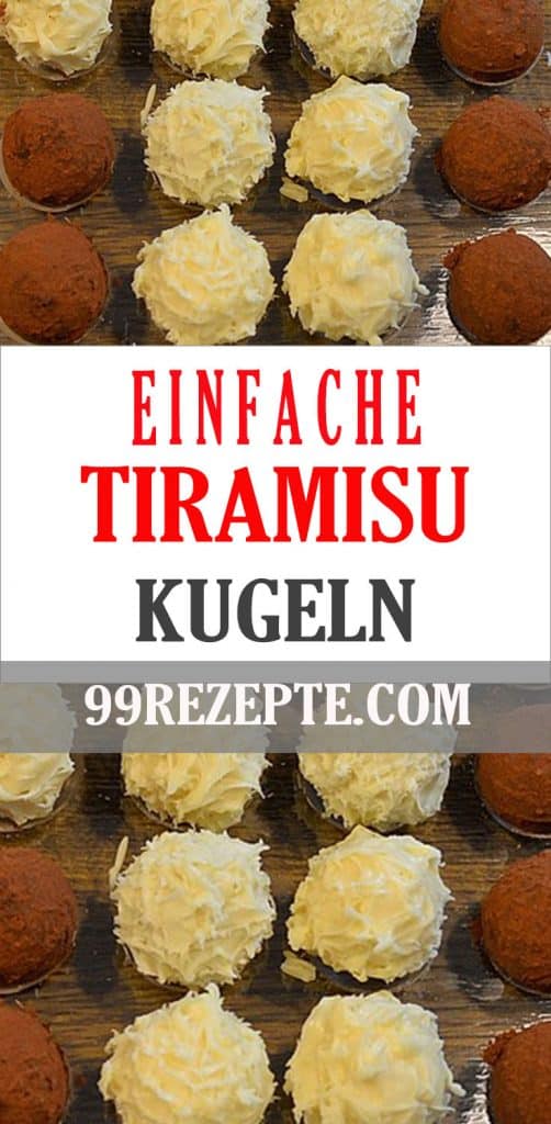 Tiramisu – Kugeln - 99 rezepte