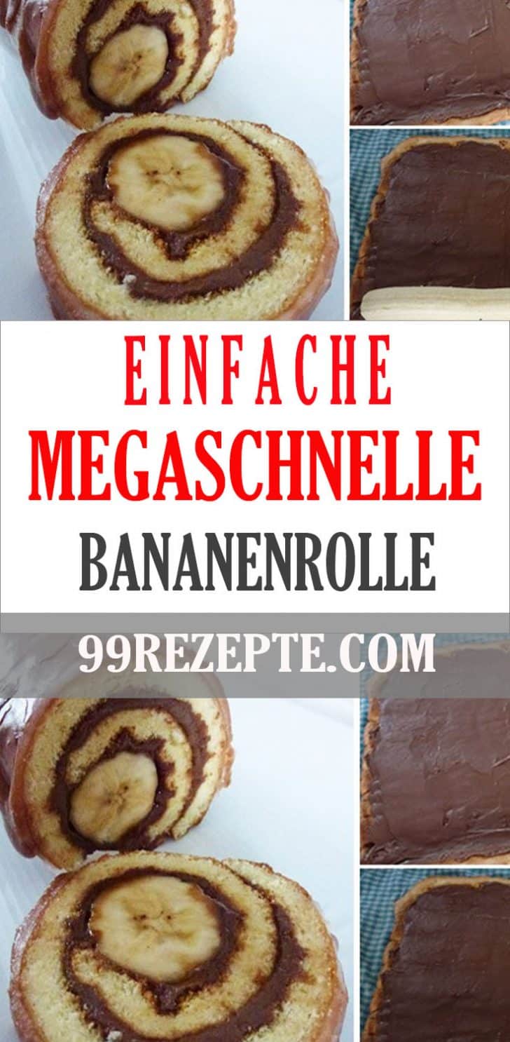 Bild einer megaschnellen Bananenrolle