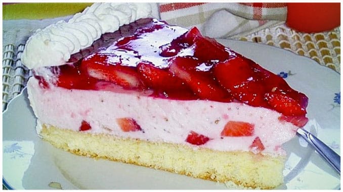 Erdbeer Quark Torte , der süchtig macht