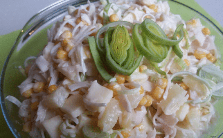 Sellerie-Ananas-Porree-Salat