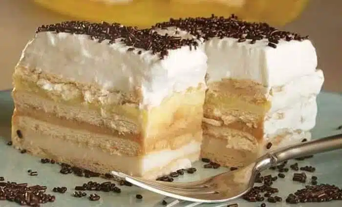 kuchen mit keksen und pudding