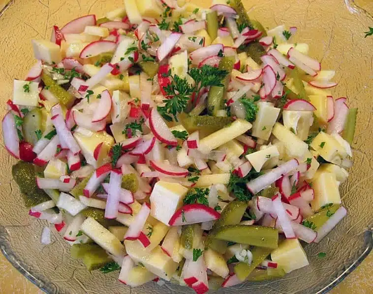 radieschen käse salat