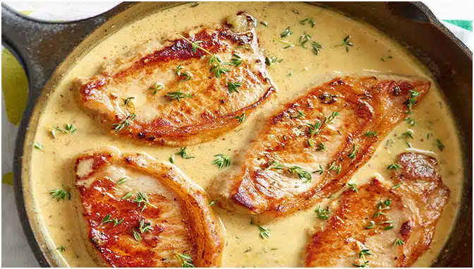 Schweinefilet in Curry-Sahne