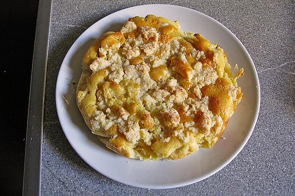 Blechkuchen mit Ananas und Kokosstreuseln