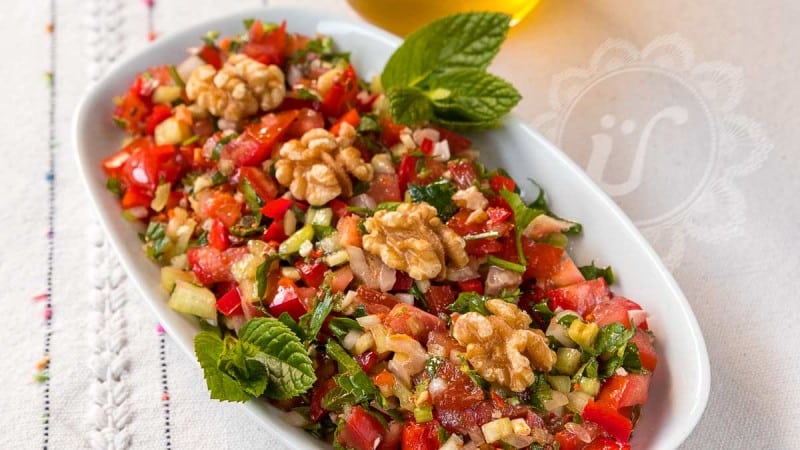 *Gavurdağı salatası* ~ Löffel-Salat ~ Rezept