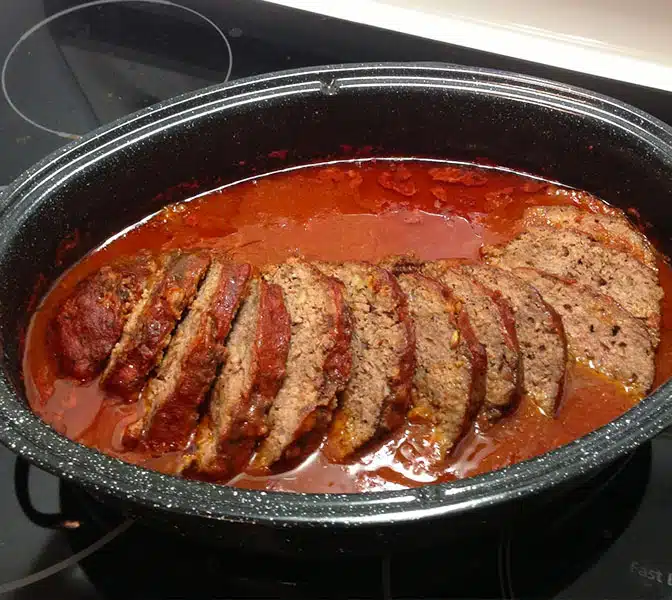 rezept hackbraten mit schafskäse im backofen