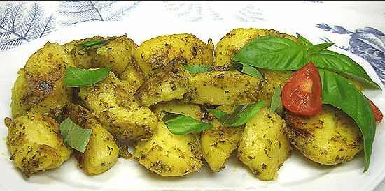 Bratkartoffeln mit Pesto