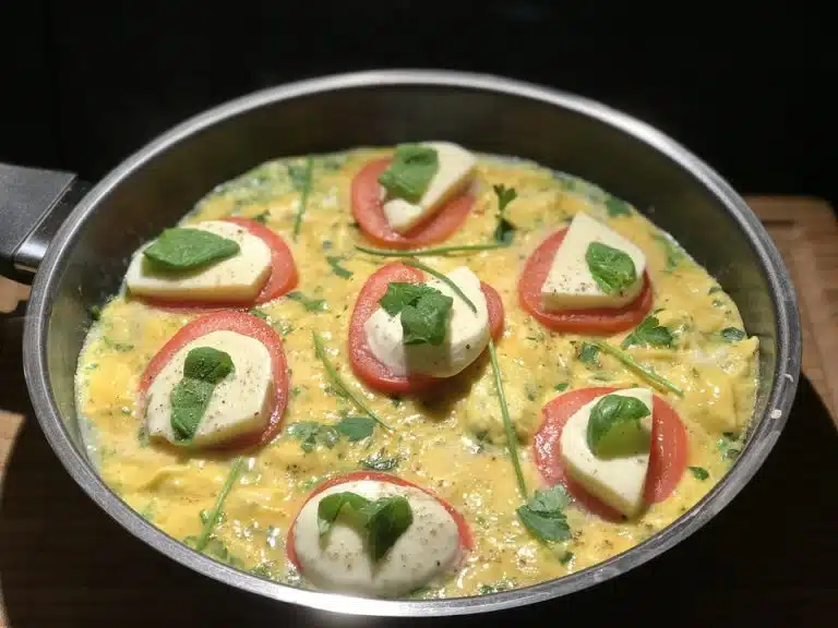 Tomaten-Mozzarella-Rührei