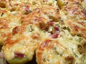 überbackene kartoffeln mit schmand