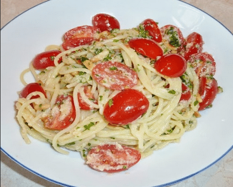 Spaghetti mit Cocktailtomaten