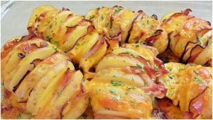 fächerkartoffeln mit speck und käse