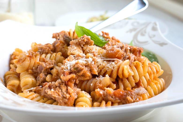 Fusilli mit Thunfisch