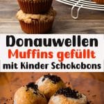 Donauwellen Muffins gefüllt mit Kinder Schokobons