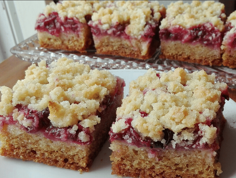 Fantastischer Streuselkuchen mit Johannisbeeren