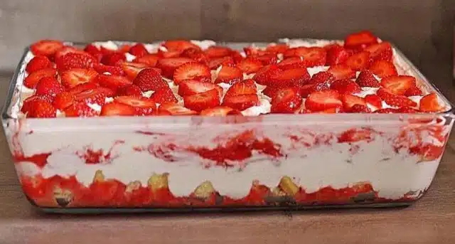 Erdbeer Tiramisu, in 10 Minuten fertig !