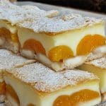 kuchen mit blätterteig und pudding