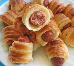 blätterteig mit wienerle