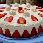 erdbeer raffaello torte