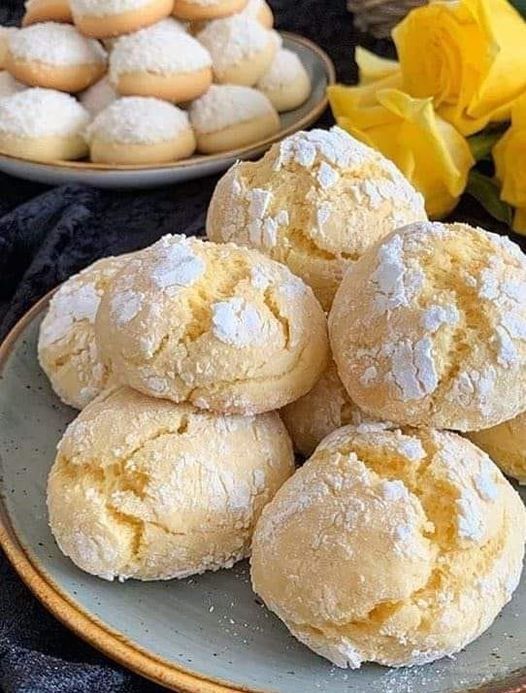 Einfache Mandel Zitronen Kekse