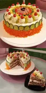 Party – Salattorte Blickfang auf jeder Feier