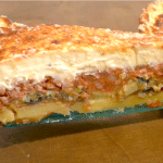 Moussaka: die aus sieht wie eine Torte, super lecker