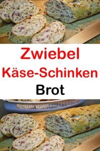 Zwiebel-Käse-Schinken-Brot