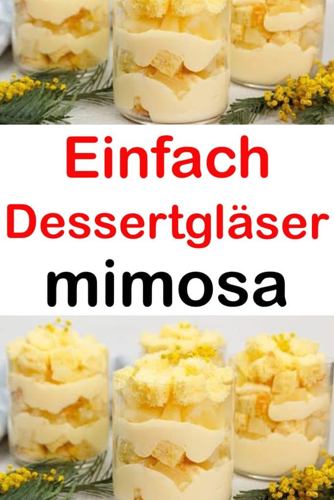 Dessertgläser Mimosa