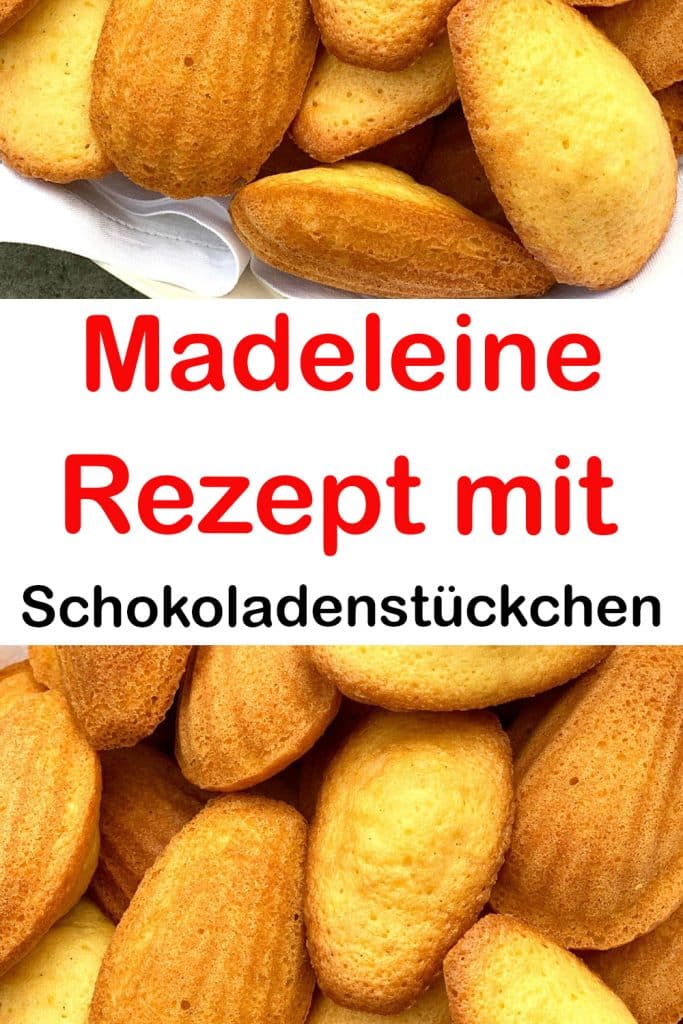 Einfaches Madeleine-Rezept mit Schokoladenstückchen