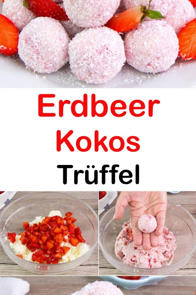 Erdbeer Kokos Trüffel: Das mühelose Dessert