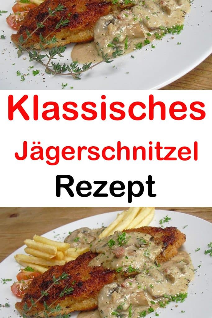 Klassisches Jägerschnitzel: Der deutsche Küchenklassiker – eine herzhafte Pilzrahmsauce zum Schnitzel