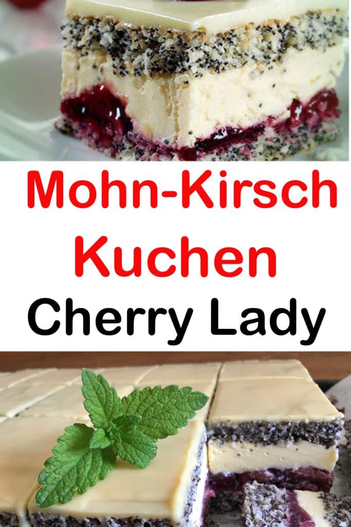 Mohn-Kirsch-Kuchen Cherry Lady