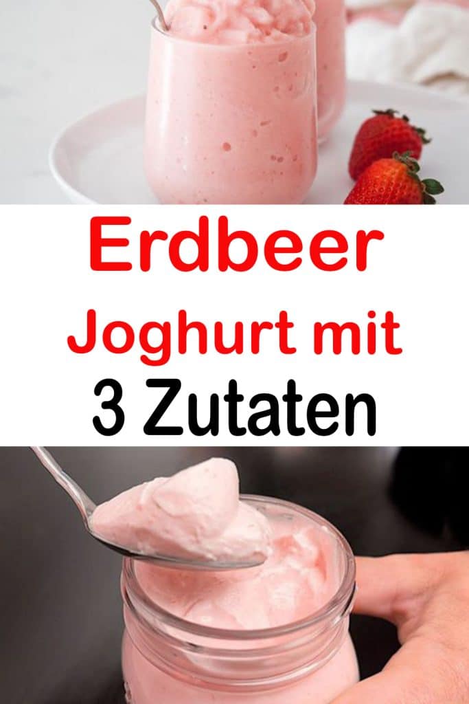 Schnell und einfach 3 Kilo abnehmen, Erdbeer Joghurt mit 3 Zutaten