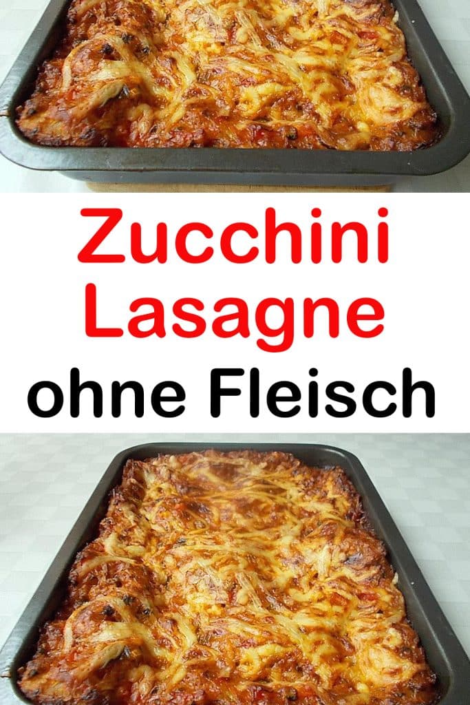 Zucchini-Lasagne ohne Fleisch