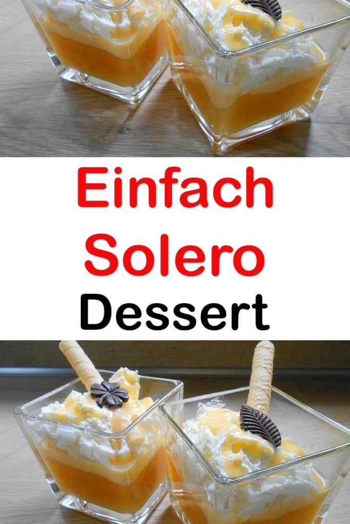 Solero Dessert, schmeckt absolut wie das Eis