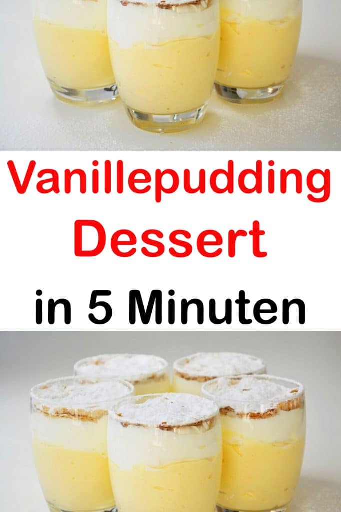  Vanillepudding Dessert in 5 Minuten