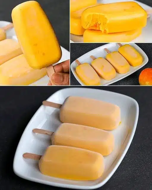 mango eis lutscher einfach lecker