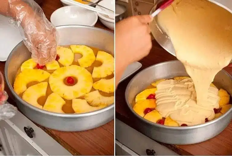 Hausgemachter Ananas-Kuchen