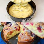 schneller kirschkuchen mit vanillepudding