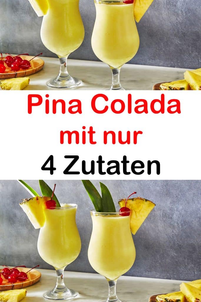 Pina Colada mit nur 4 Zutaten!