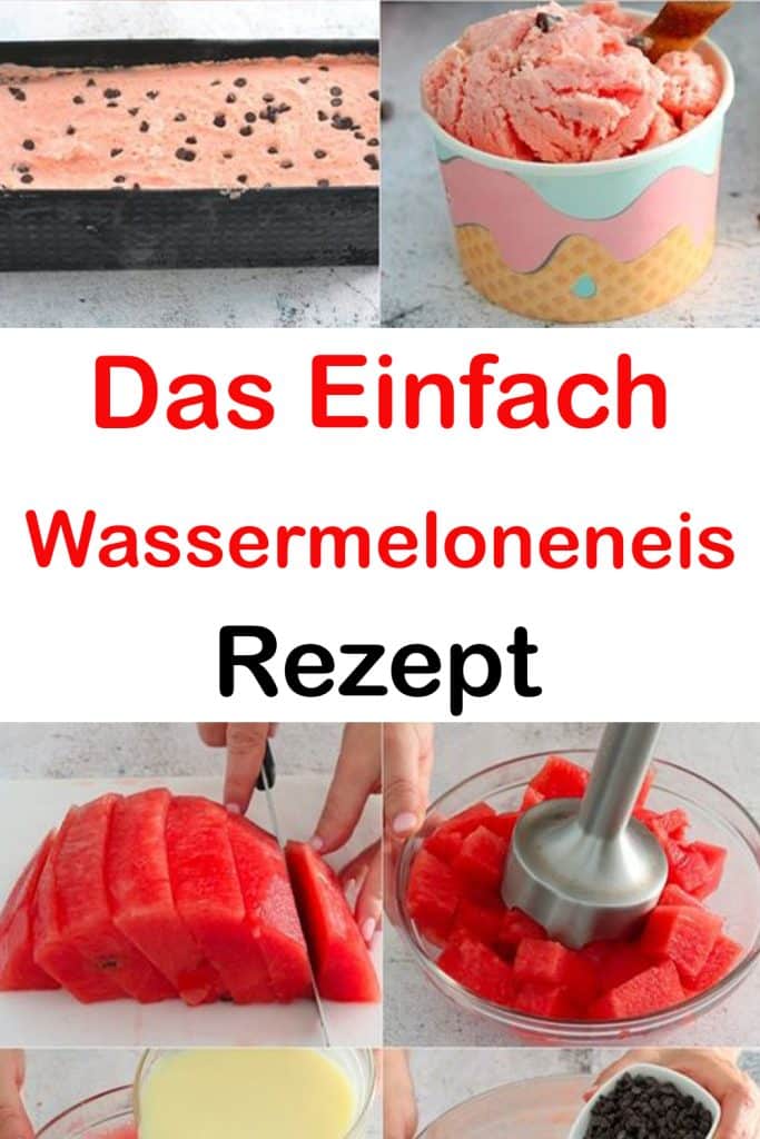 Wassermeloneneis: kühl und cremig, ein Genuss an heißen Sommernachmittagen!