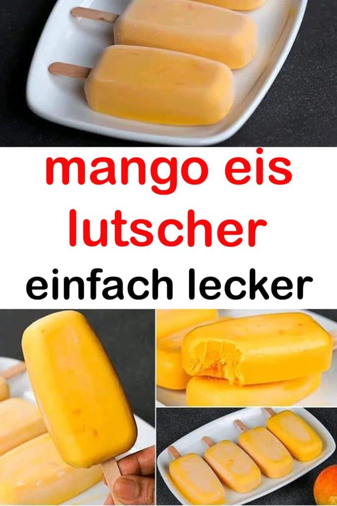 mango eis lutscher einfach lecker