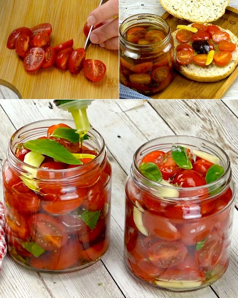 Datterini-Tomaten in Öl: das Rezept für eine einfache und köstliche Konfitüre